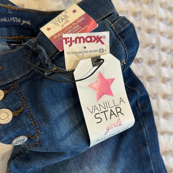 New with tags high rise pull on flare jean, girls size 10 - Picture 5 of 5